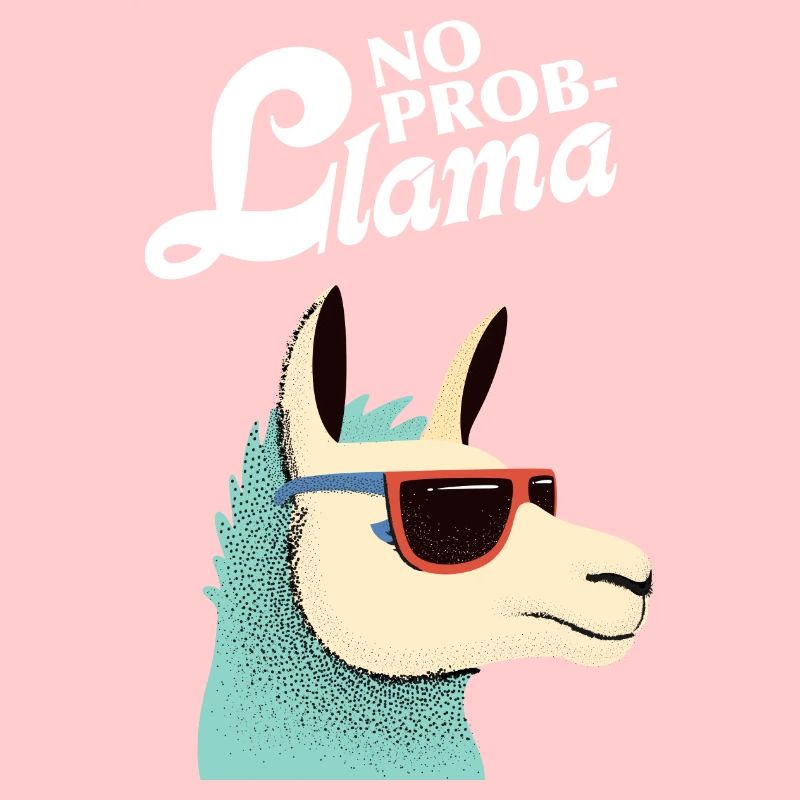 No Prob-Llama - Llama AlpacaPop Art