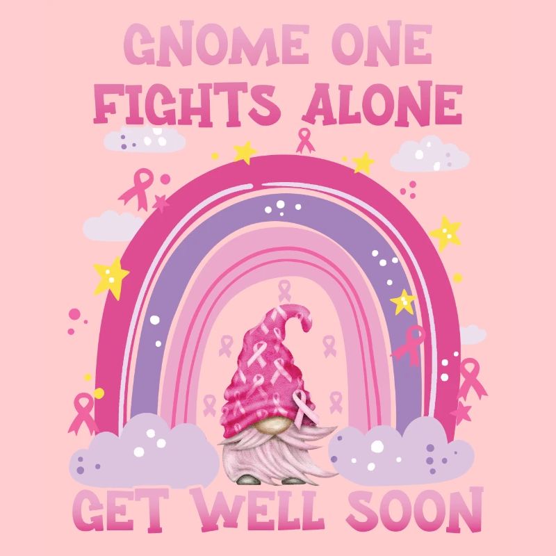 Gnome One Fights Alone Brustkrebs