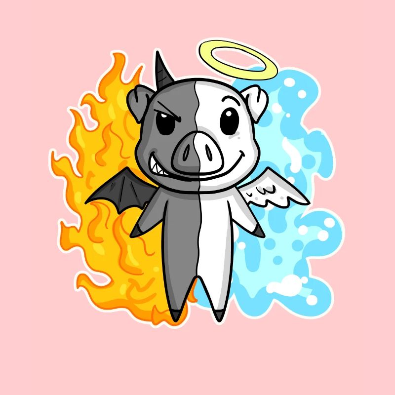Cochon - Ange et Diable