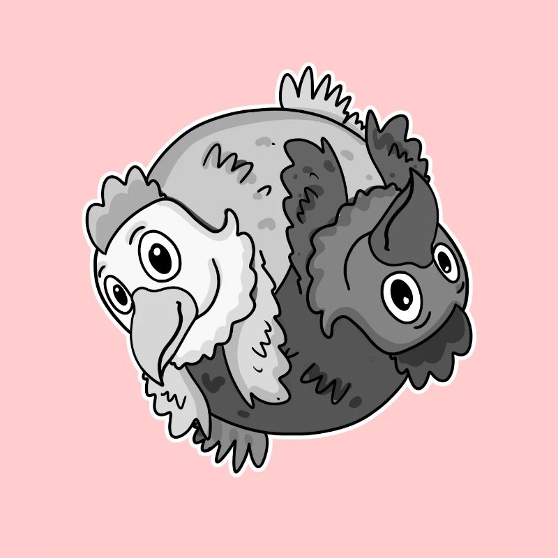 Yin Yang Hühner Huhn