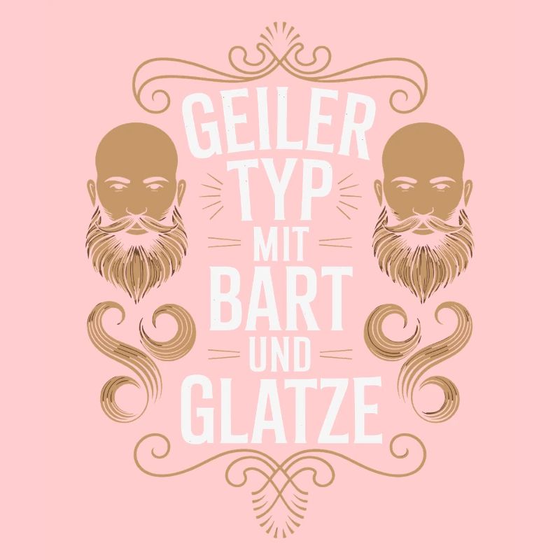 Geiler Typ Mit Bart & Glatze Glatzkopf Bartträger