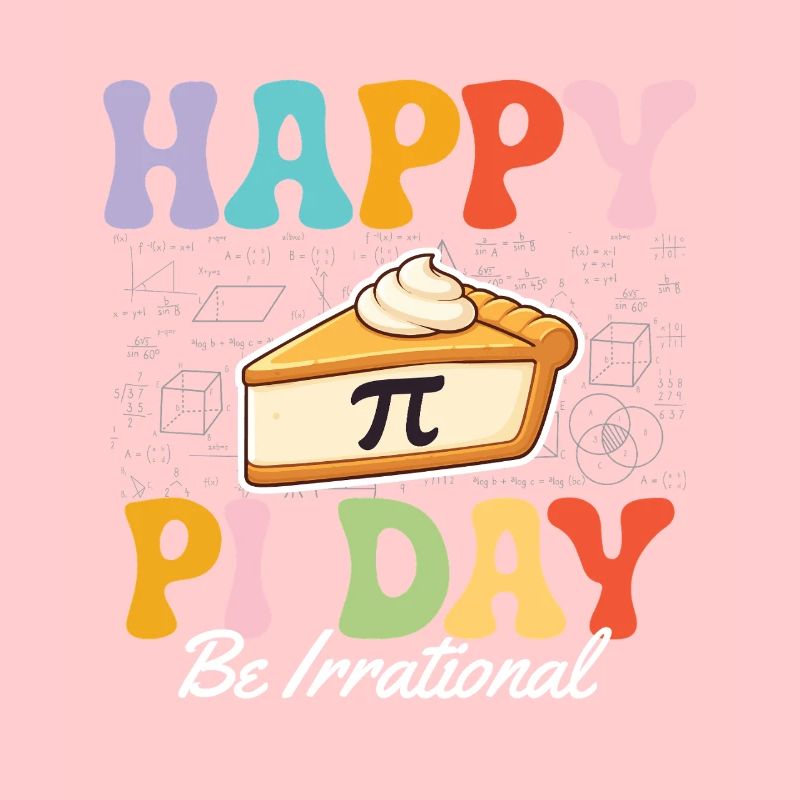 Bonne journée Pi, sois irrationnel Math Nerd Humour
