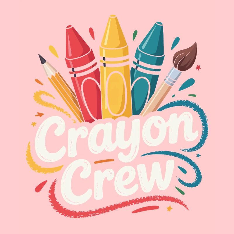 Explosion de couleurs de l’équipe Crayon