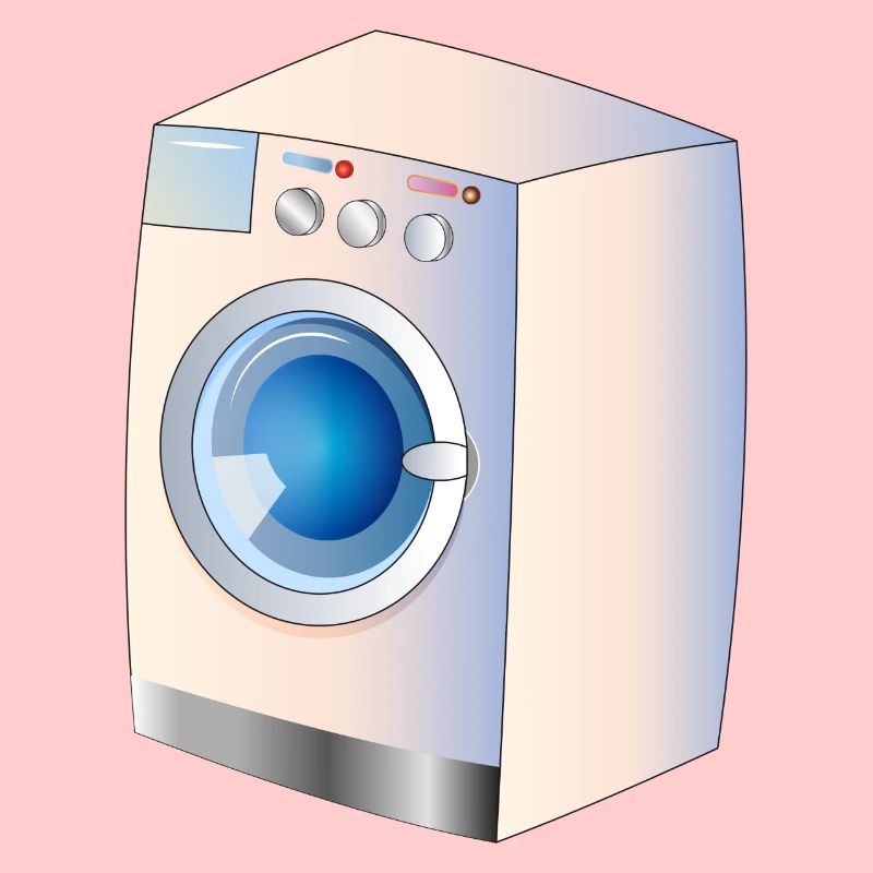 Washing machine in comic style for fresh ideas