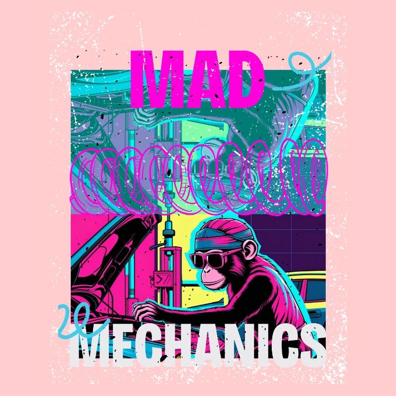 Mad Mechanics – Neon Monkey Garage Art