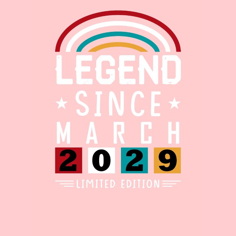 2029 Legend Since Geburtstag Geschenk März