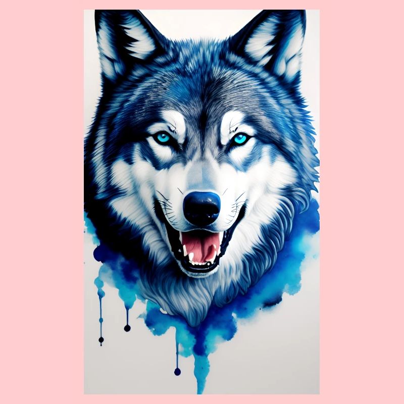 blauer Wolf