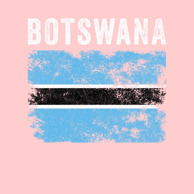 Botswana Flagge Distressed Botswanian Flagge