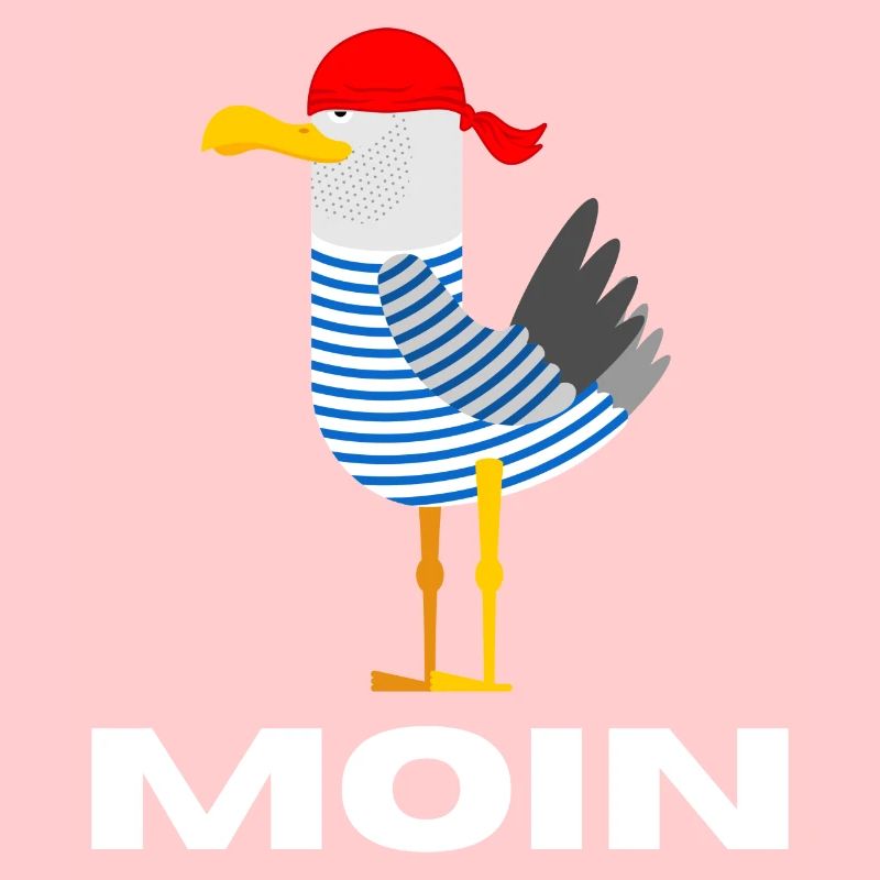 Moin Möwe Deutsch Geschenk