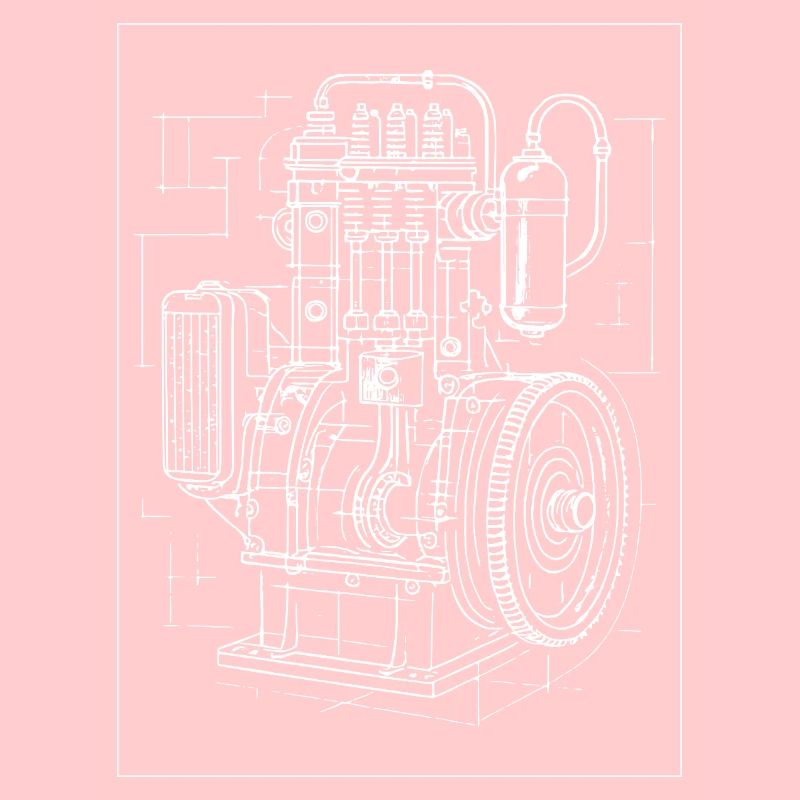 Plan de moteur industriel
