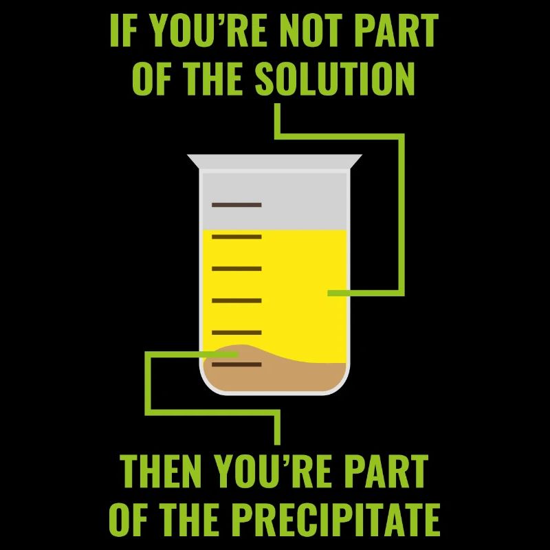 Solution precipitate cadeau chimie science