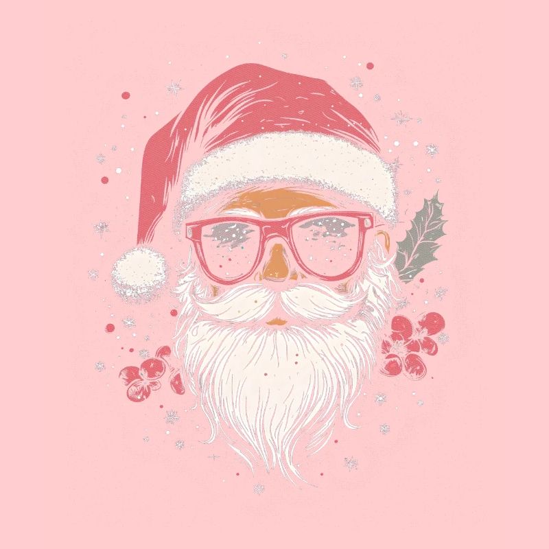 Frohe Weihnachten mit coolem Weihnachtsmann