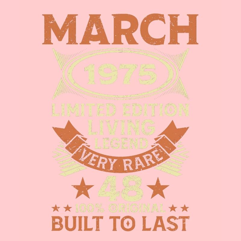 48th birthday March Born 1975 Gift idea