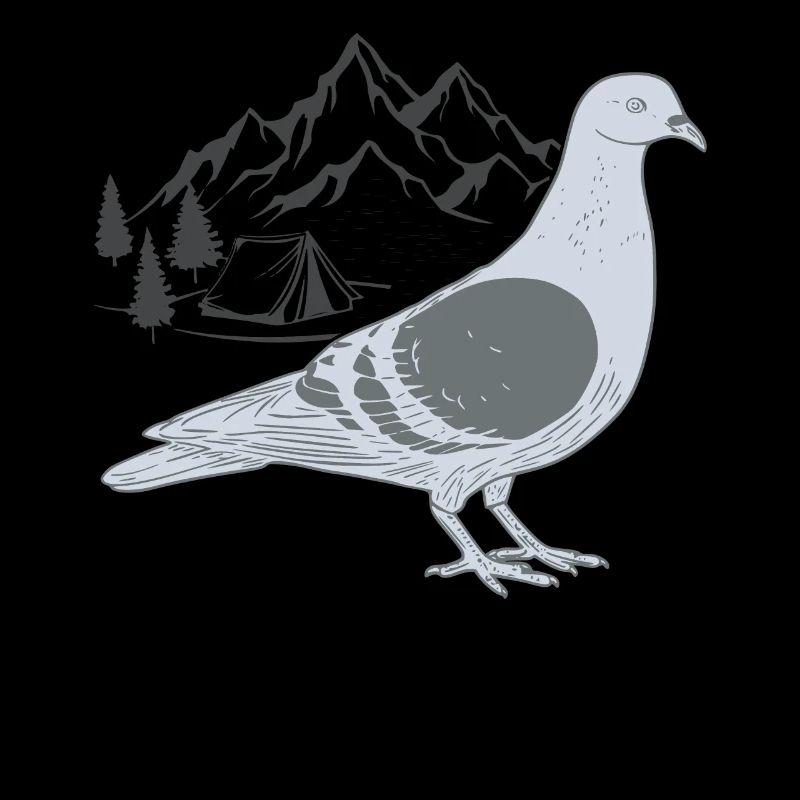 pigeon in the mountains