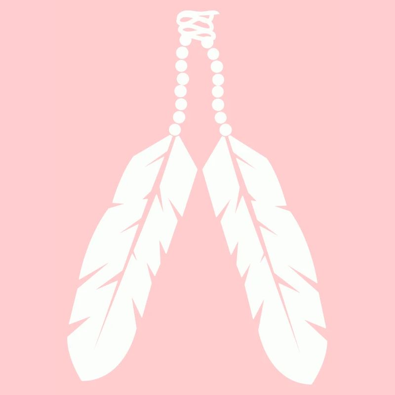Conception de pendentif en plume autochtone