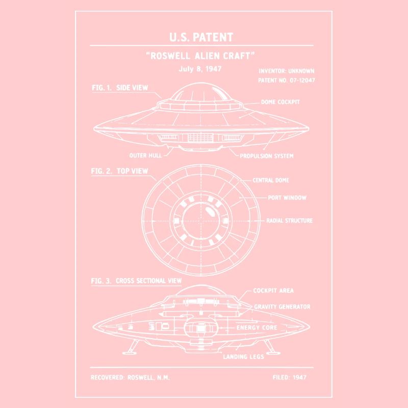 UFO-Patent-Bauplan-Tee