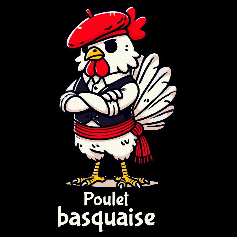 Poulet Basquaise - Texte clair