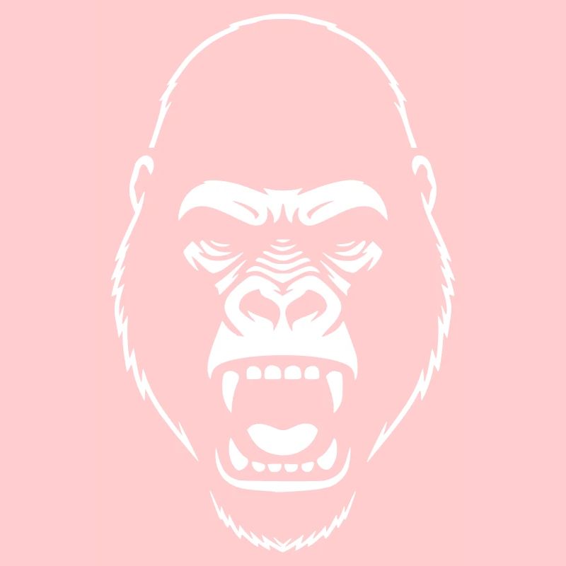 Gorilla Stencil: Elegantes Grunge-Statement