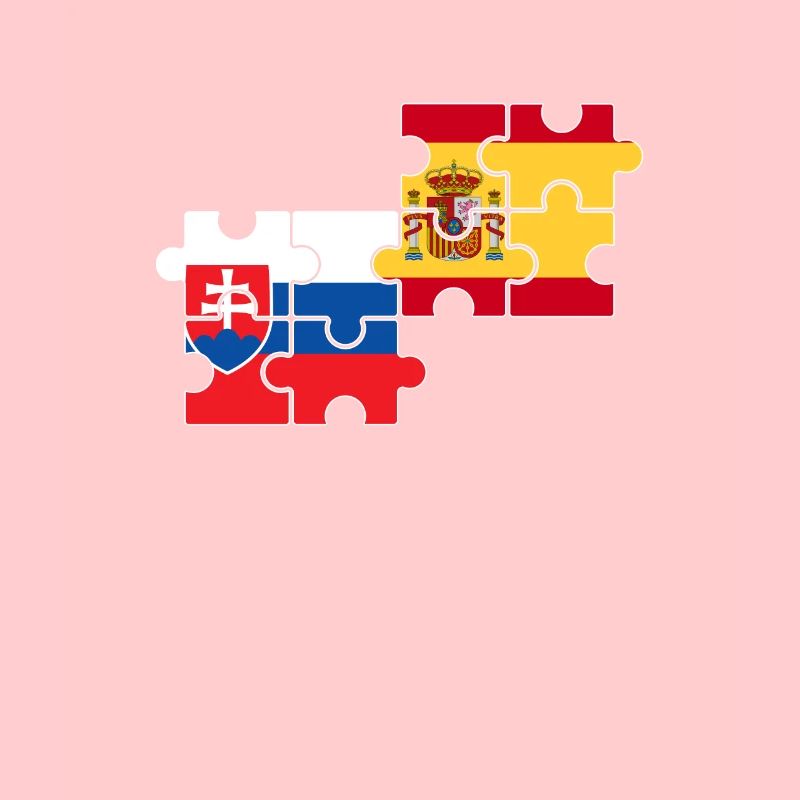 Slowakei Spanien Flagge Spanier Slowake