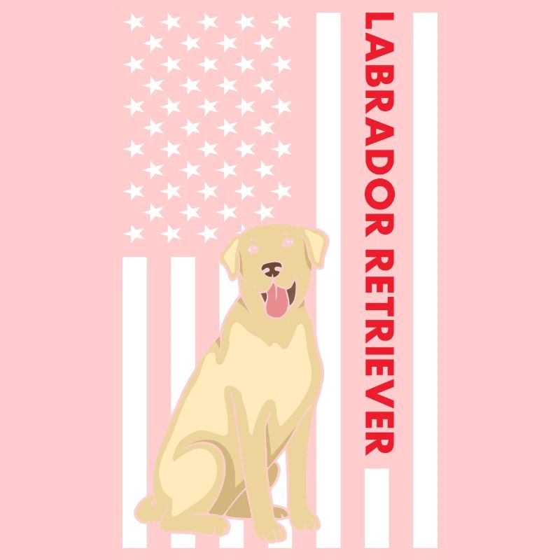 Labrador Retriever Us Flag