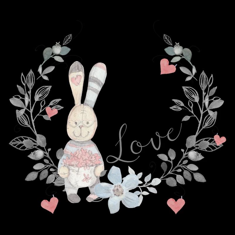 fleurs de lapin | coeurs lapin | saint valentin