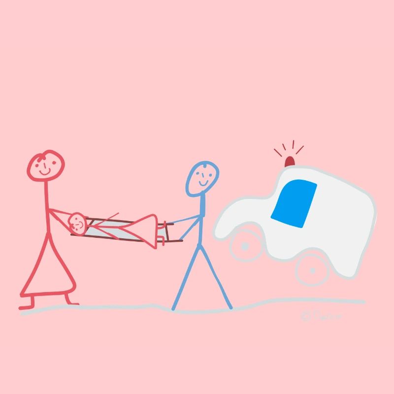 Rettung Strichmännchen Notfall Notarzt Einsatz