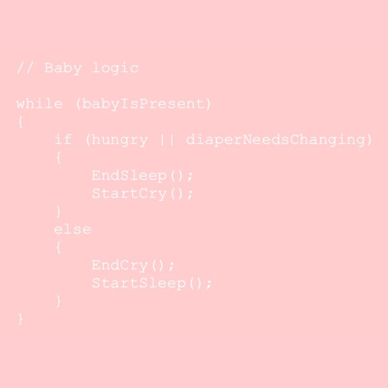 Idée cadeau programmeur logique bébé