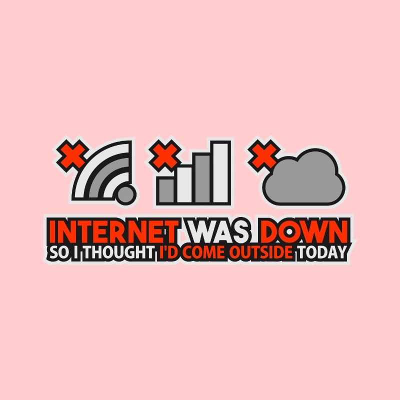 Internet Was Down - Offline Programmer Computer
