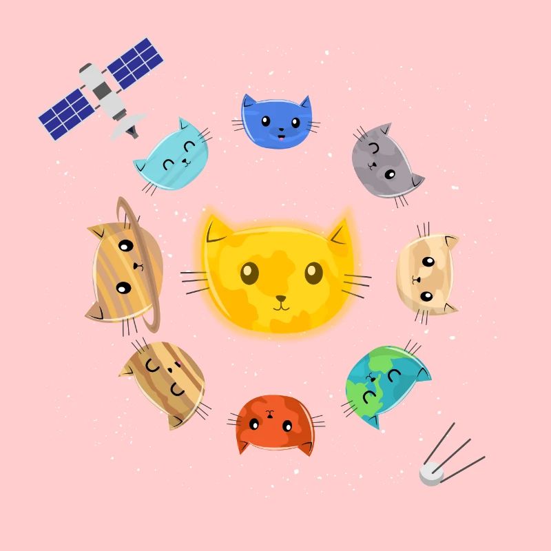 The Solar System - Raumschiff Satellit Katze