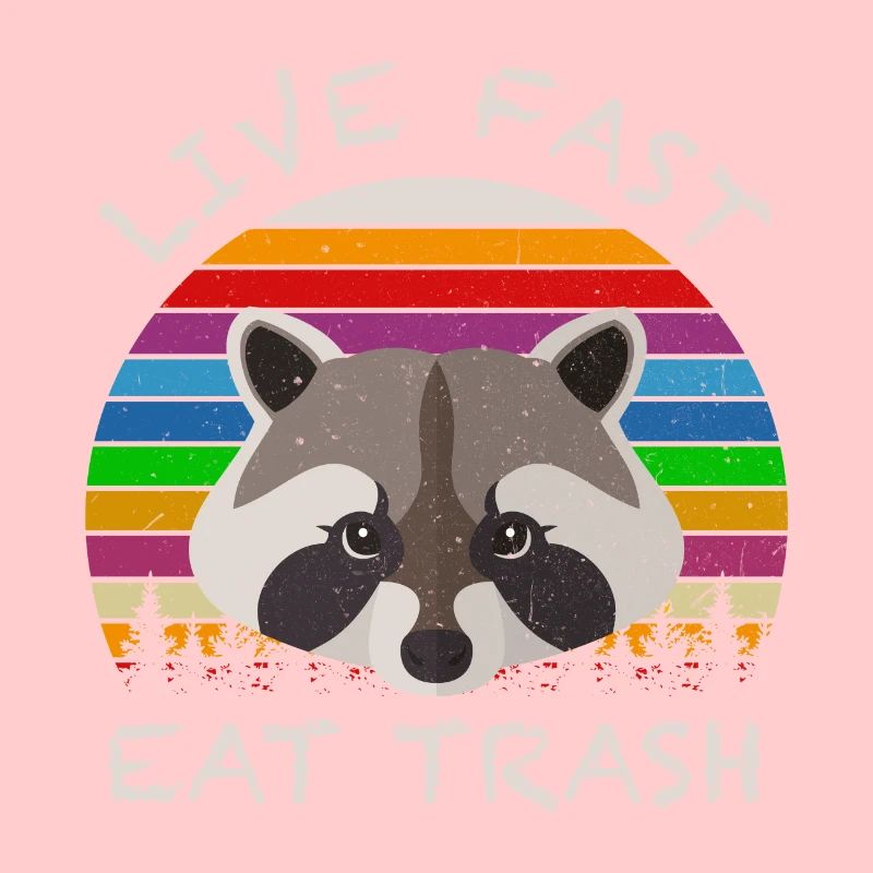 Retro Waschbär
