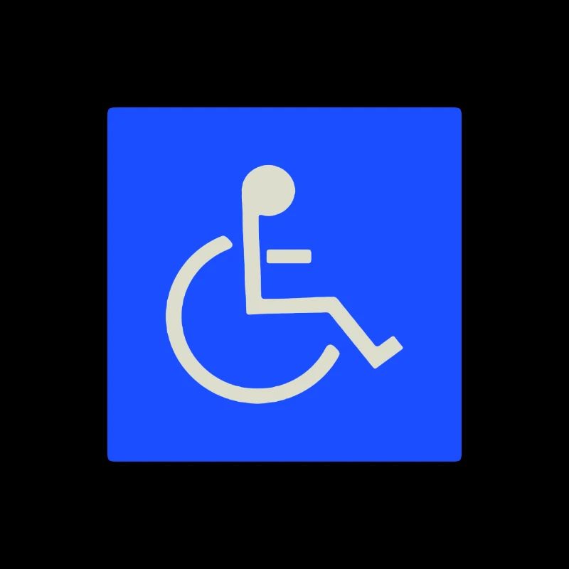 Schild Rollstuhlfahrer behindert