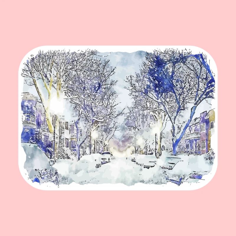 Québec Canada Aquarelle Dessin Dessin Illustration