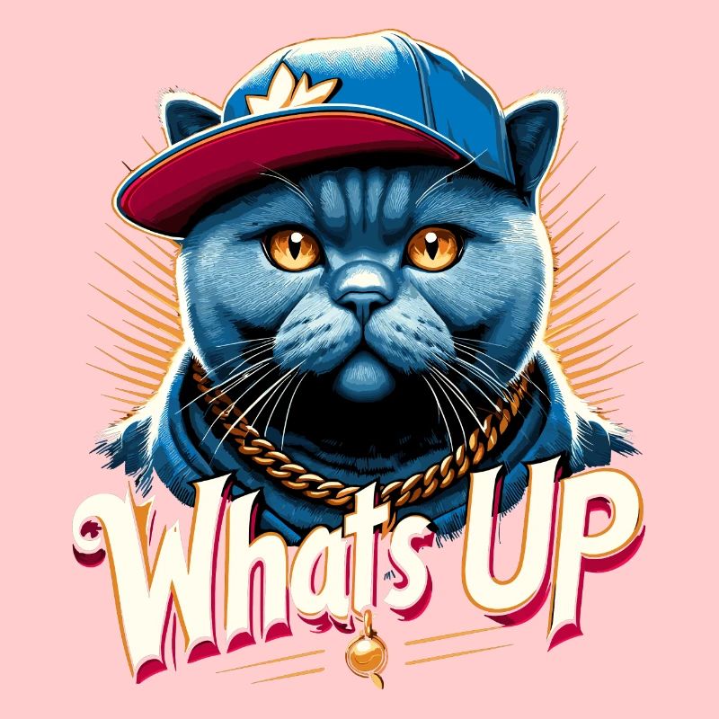 BKH Britisch Kurzhaar Blue Katze Gangsta Geschenk