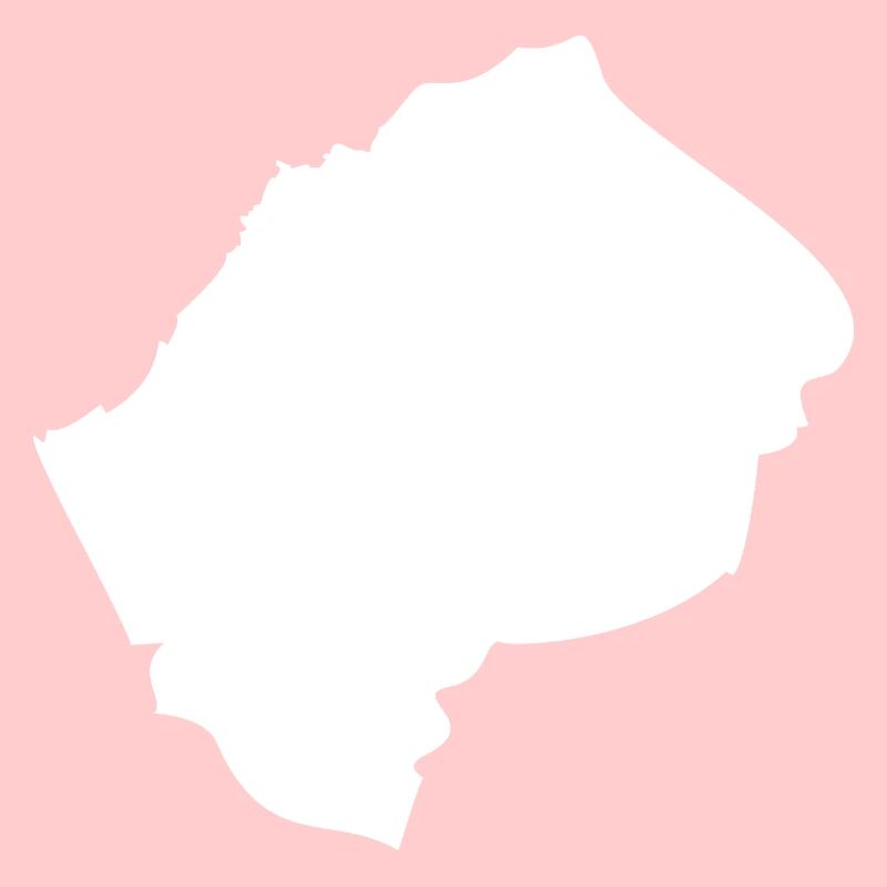 Drapeau de la carte du Lesotho