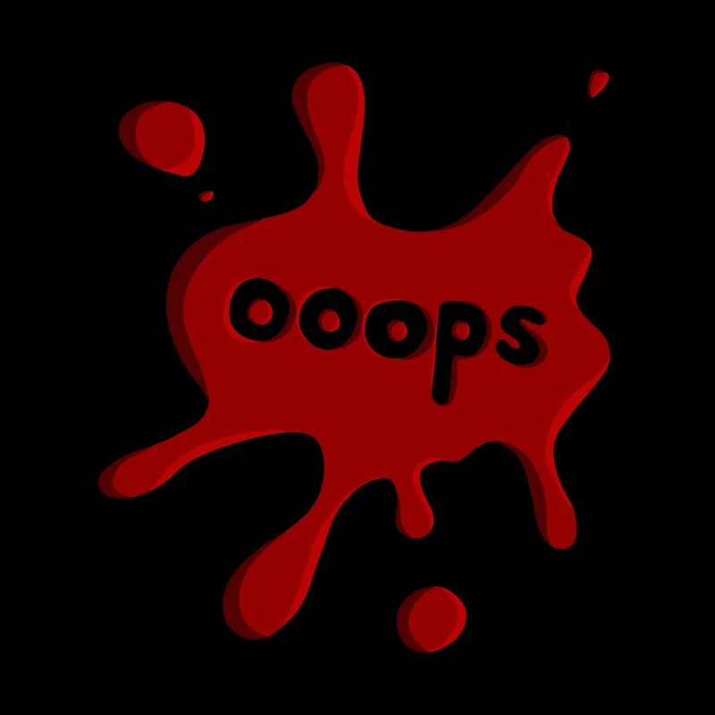 Fleck ooops dunkelrot