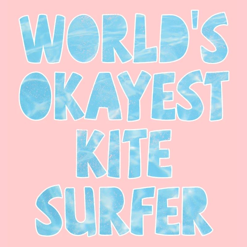 Le plus acceptable du monde Kite Surfer Bleu clair