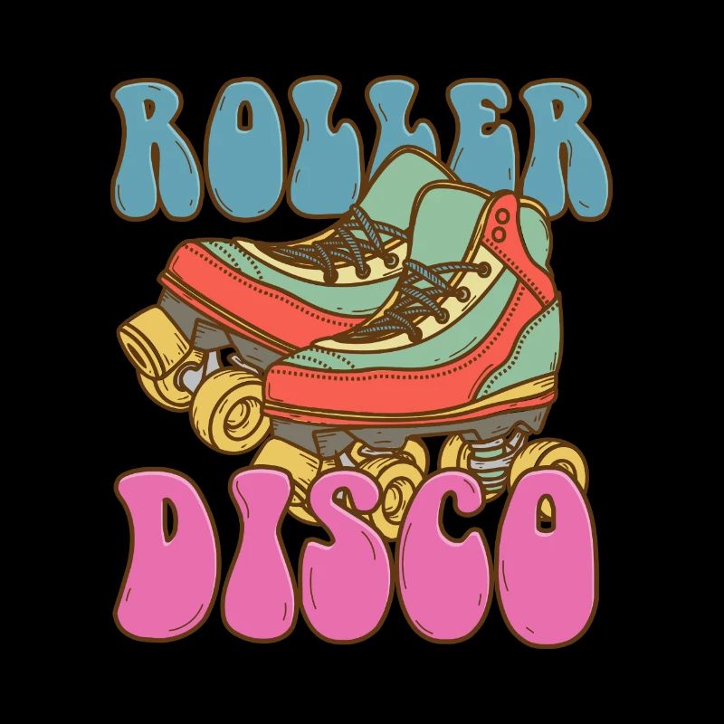 Rollschuhe Roller Disco Skater Retro Geschenk