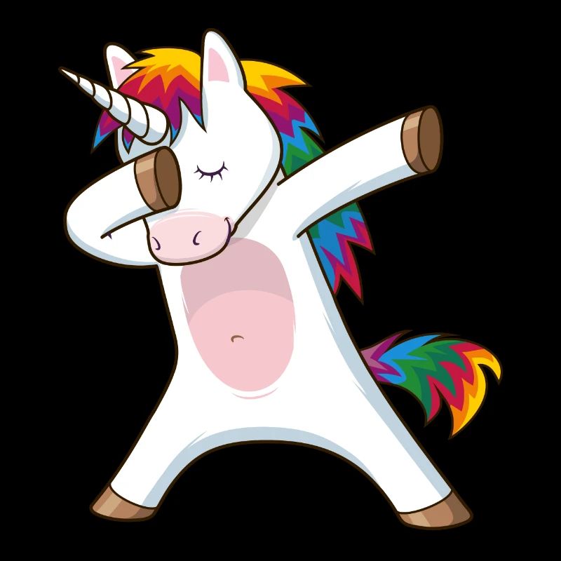dabbing einhorn