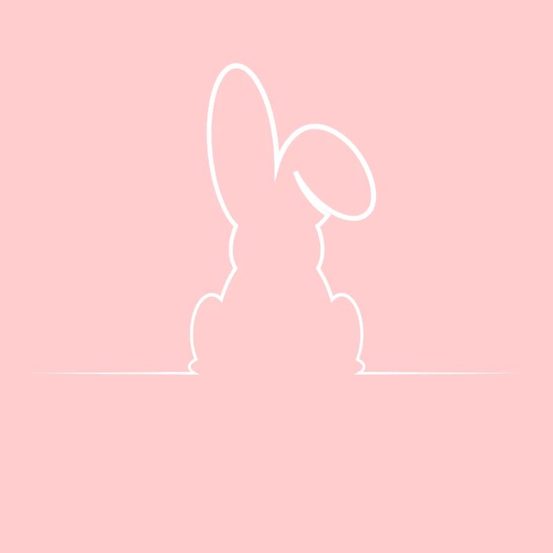 Easter bunny with floppy ear