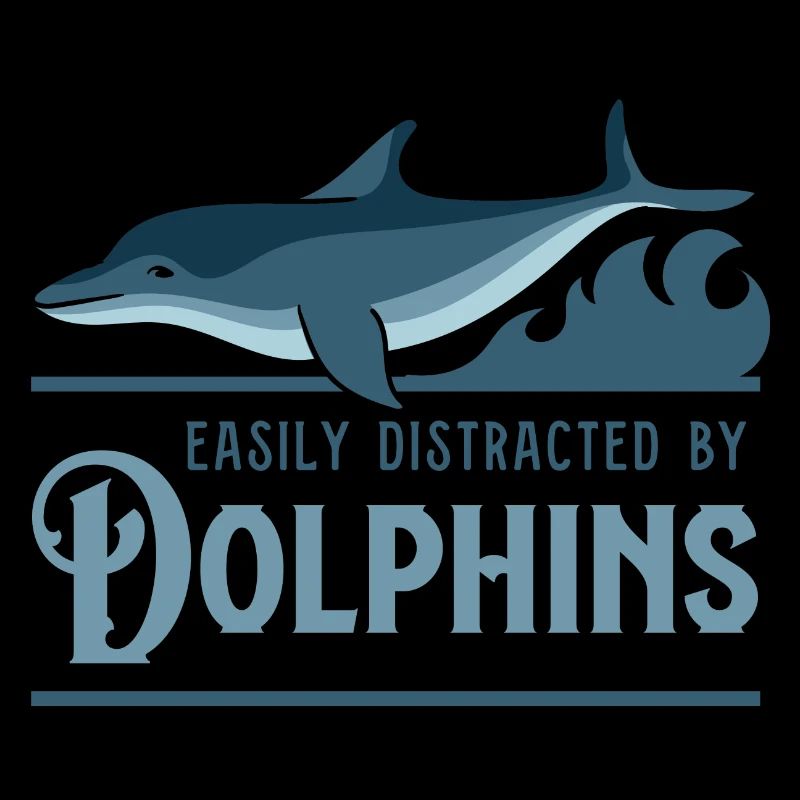 Distrait par les dauphins Animaux marins