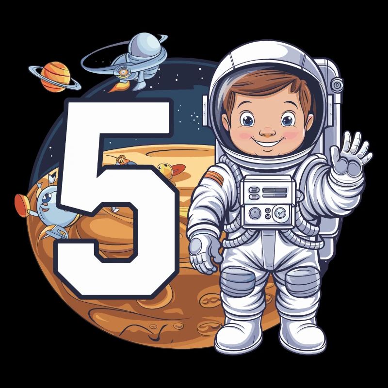 5e anniversaire Astronaute Aventure spatiale pour les garçons