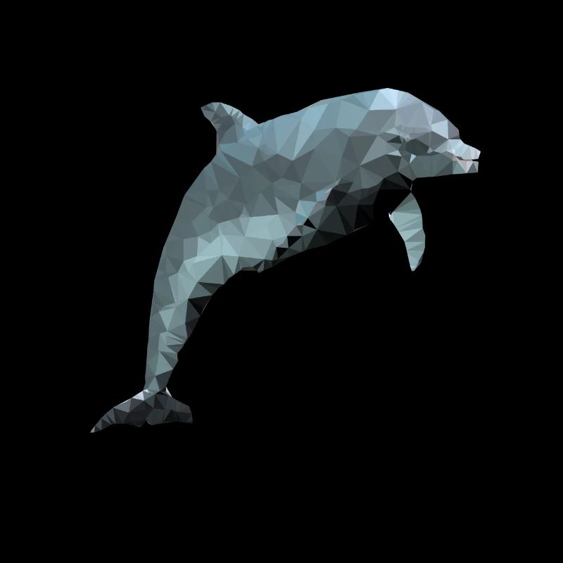 Dauphin - polygone / triangle