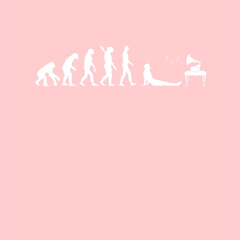 Record player - evolution of humans Darw