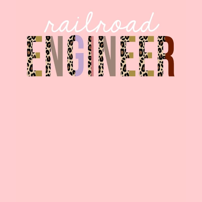 Railroad Engineer Leopard Print Funny Gift