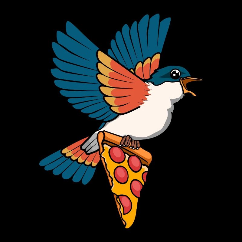 Pizza Eater Bird Lovers Ornithology Bird