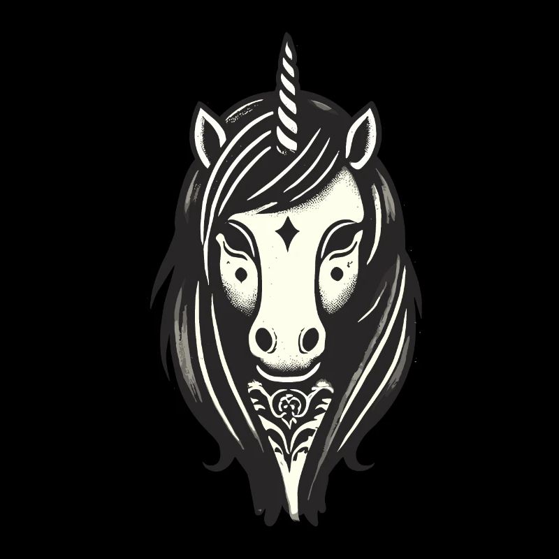 Idée de costume de licorne gothique effrayante Saison effrayante