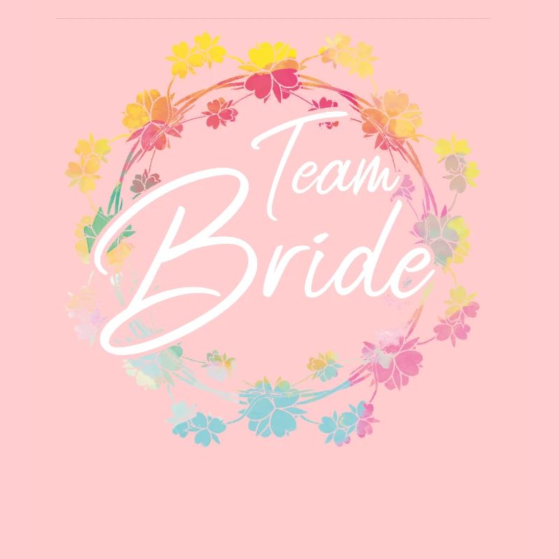 Team Bride Fleur couronne arc-en-ciel JGA mariée