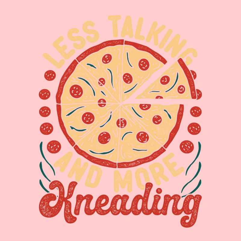 Pizzabäcker Pizzaiolo Less Talking More Kneading