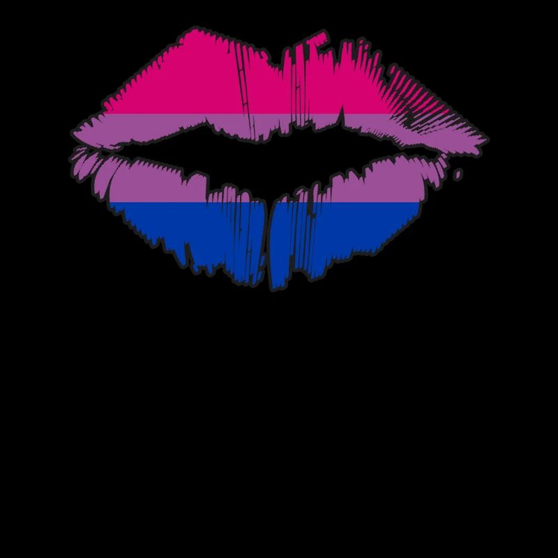 Bisexual Pride Flag LGBTQ Lips