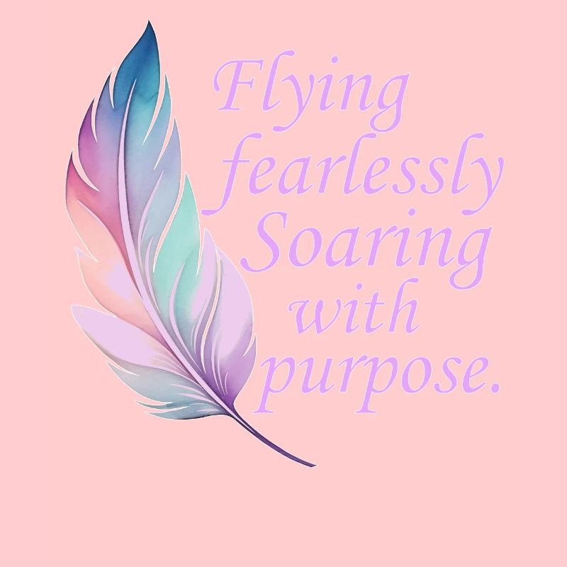 Flying Fearlessly Soaring With Purpose Pastel Boho
